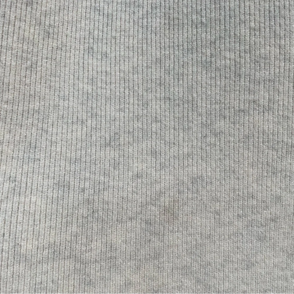 CAbi Lux Oatmeal Cowl Neck Cropped Length Tapered Sleeve Drop Shoulder Sweater - Picture 4 of 12